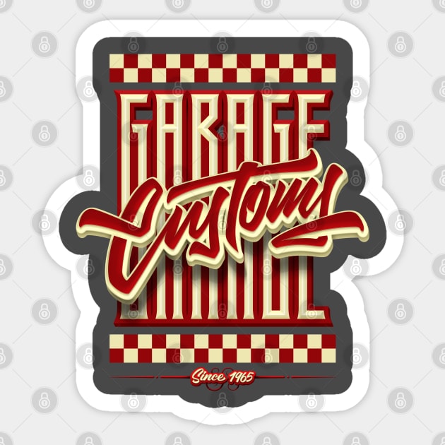 Garage Customs Sticker by MarceloSchultz